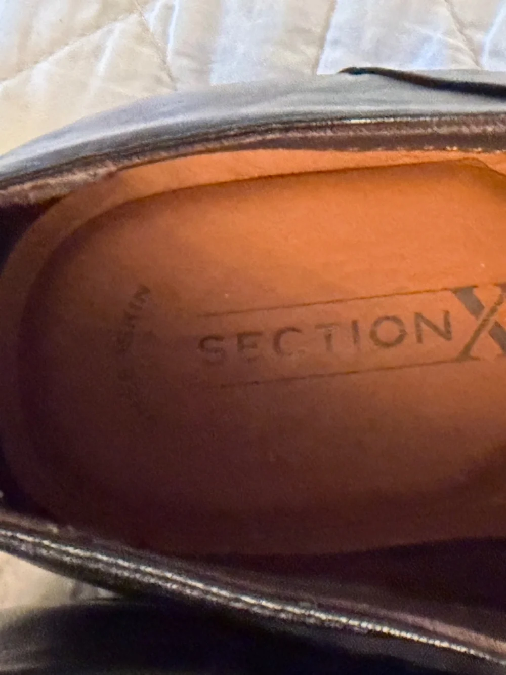 Section X mens lace up dress shoes